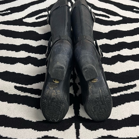 Lucky Brand Candice Tall Leather Black Boots Size 7 - Picture 11 of 16